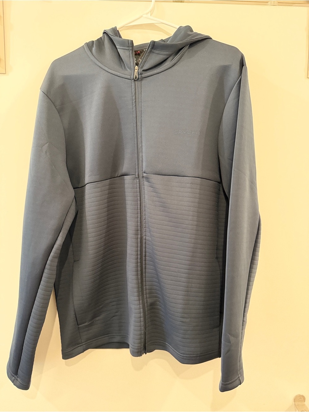 Spyder Men's Hooded Full-Zip Jacket in Slate